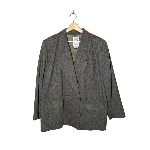 Vintage 80s Double-Breasted Blazer - Picture 1 of 5